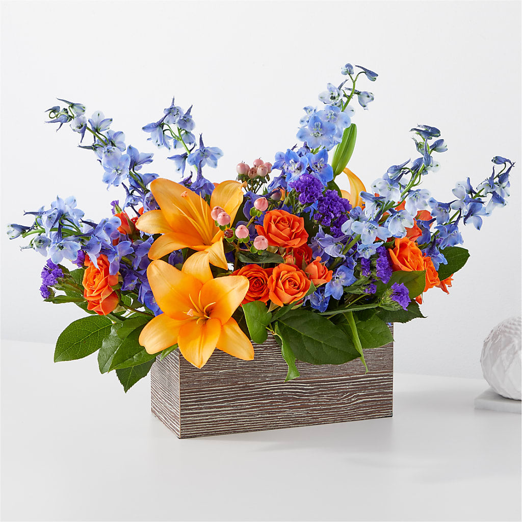 Radiant Citrus Box Bouquet – MOLLY'S FLORIST, Mullins SC