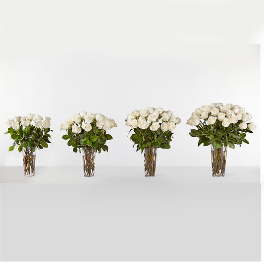 Long Stem White Rose Bouquet – MOLLY'S FLORIST, Mullins SC