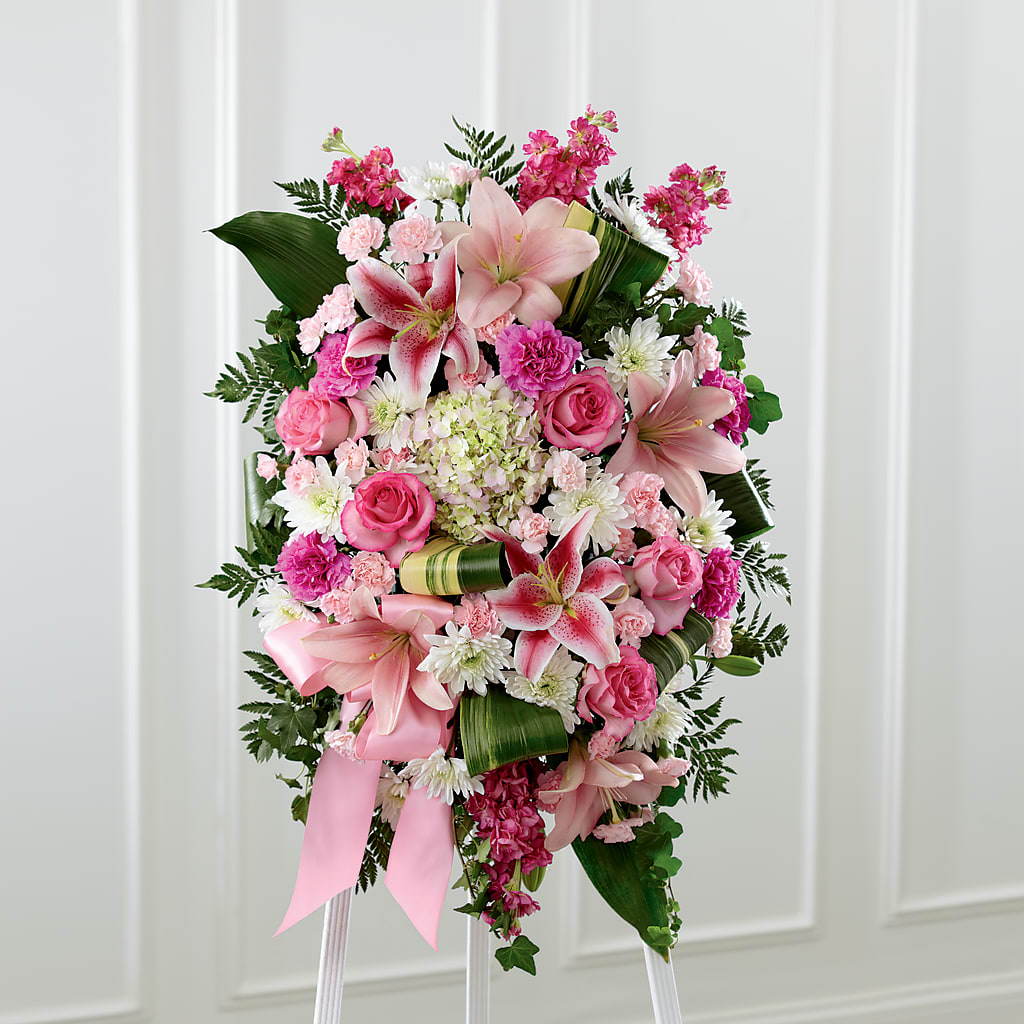 Comforting Standing Spray – MOLLY'S FLORIST, Mullins SC