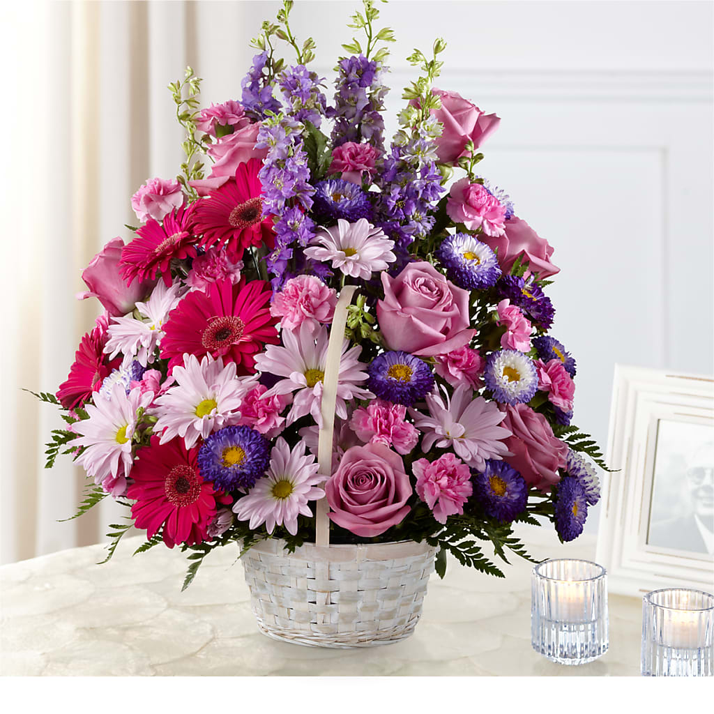 Pastel Peace Basket – MOLLY'S FLORIST, Mullins SC