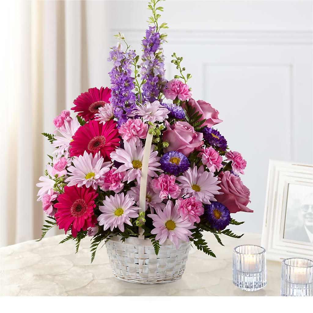 Pastel Peace Basket – MOLLY'S FLORIST, Mullins SC