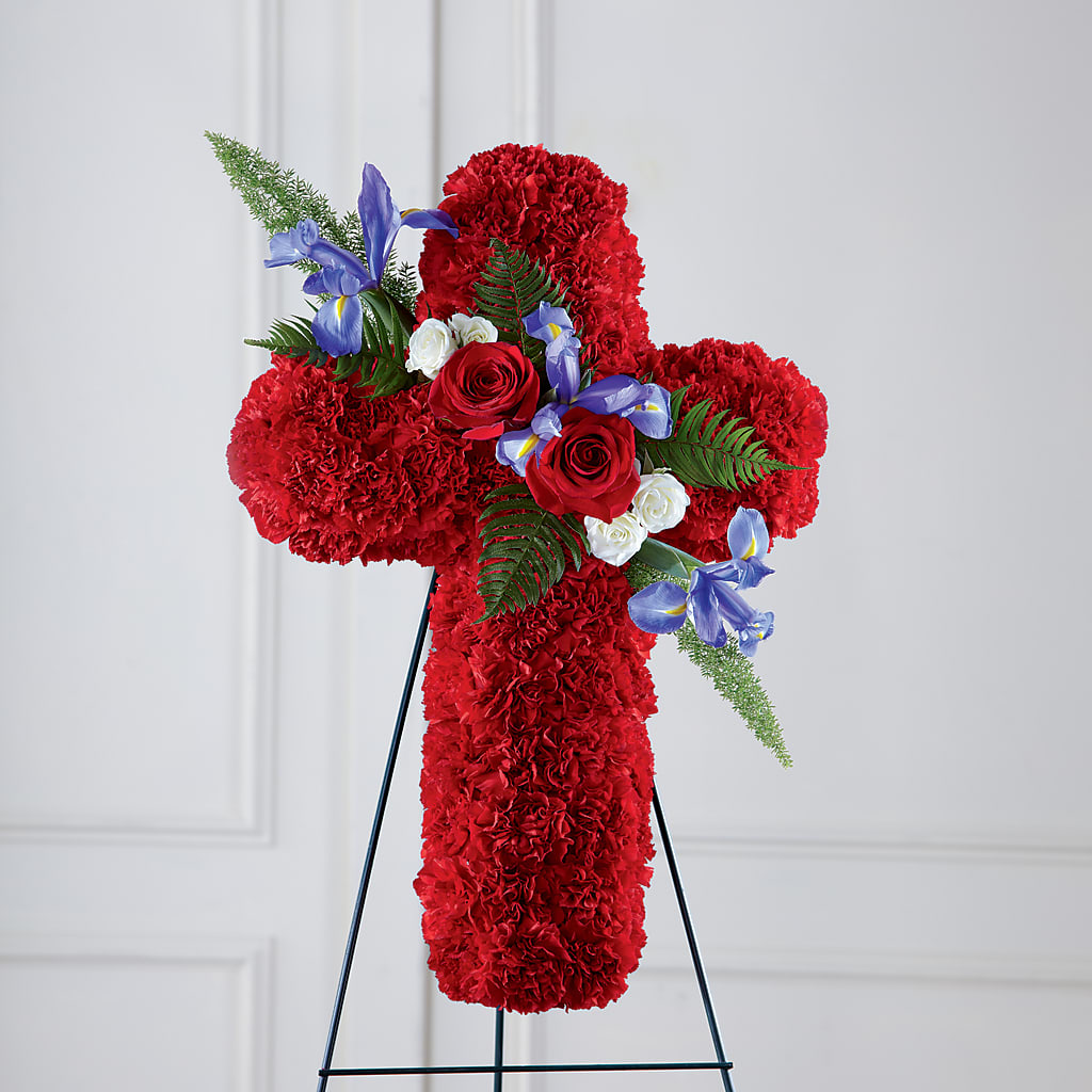 Faithful Hero Floral Cross – MOLLY'S FLORIST, Mullins SC