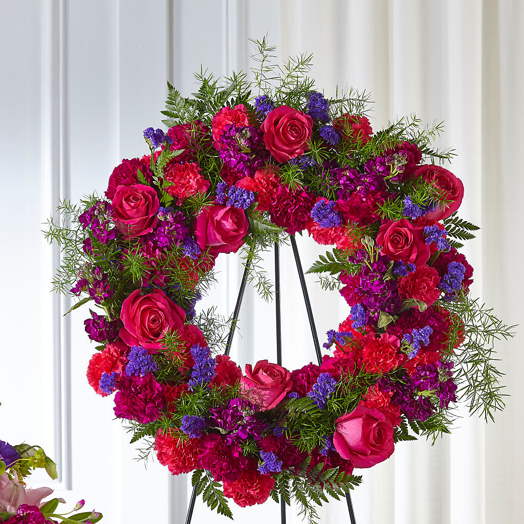 Calming Colors Wreath – MOLLY'S FLORIST, Mullins SC