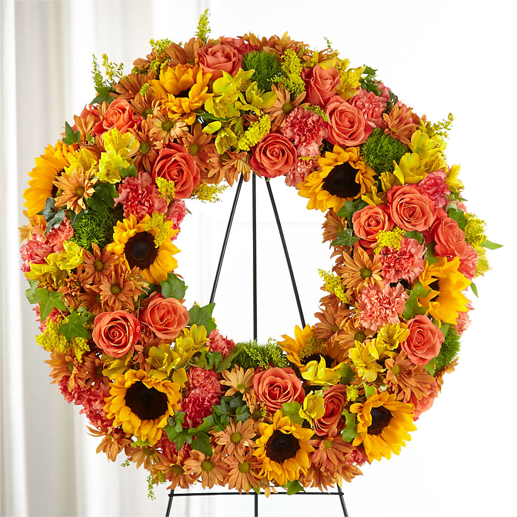 Autumnal Memories Wreath (Standard) – MOLLY'S FLORIST, Mullins SC