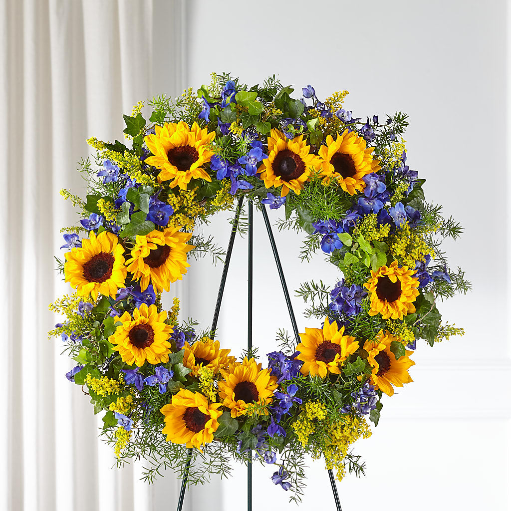 Bright Rays Wreath – MOLLY'S FLORIST, Mullins SC