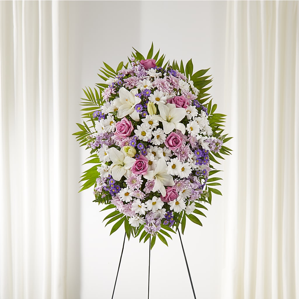 Surrounded by Love Standing Spray – MOLLY'S FLORIST, Mullins SC