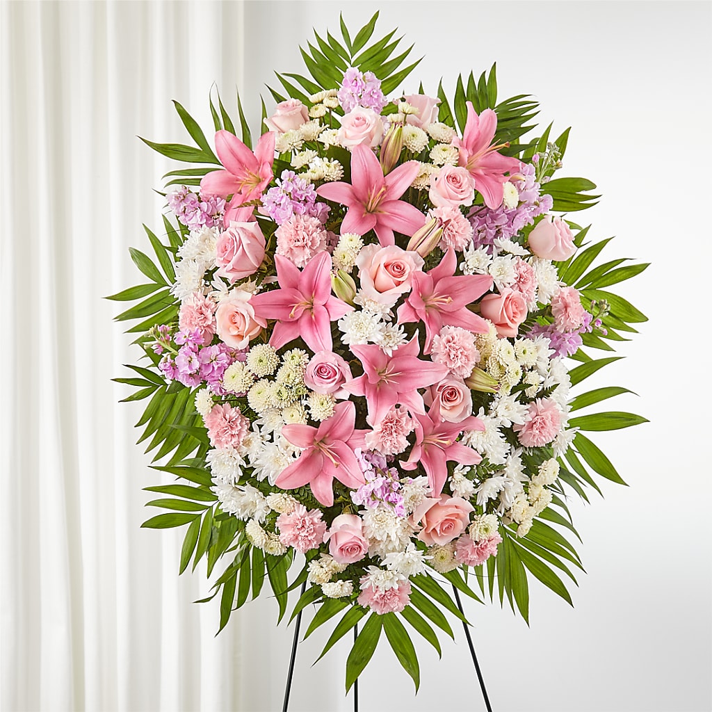 Offering Solace Standing Spray – MOLLY'S FLORIST, Mullins SC
