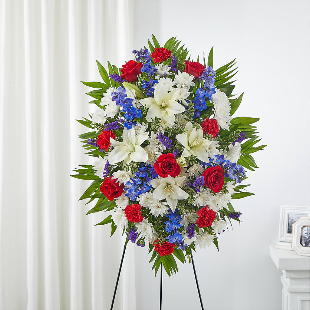 Cherished Service Standing Spray – MOLLY'S FLORIST, Mullins SC