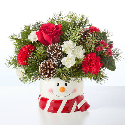 Jolly Snowman Bouquet – MOLLY'S FLORIST, Mullins SC