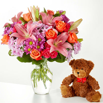 One and Only Bouquet and Bear Bundle – MOLLY'S FLORIST, Mullins SC