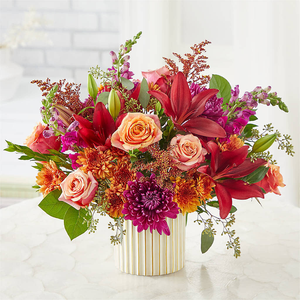 Burgundy Landscape Bouquet – MOLLY'S FLORIST, Mullins SC