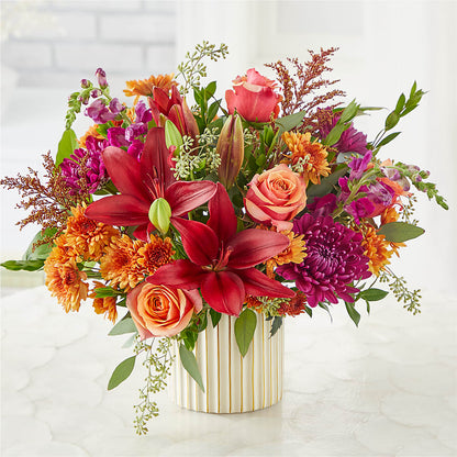 Burgundy Landscape Bouquet – MOLLY'S FLORIST, Mullins SC