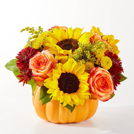 Golden Gourd Pumpkin Bouquet – MOLLY'S FLORIST, Mullins SC