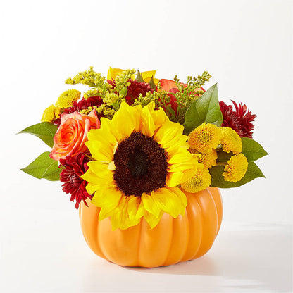 Golden Gourd Pumpkin Bouquet – MOLLY'S FLORIST, Mullins SC
