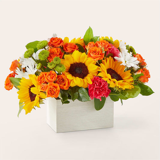 Sun-drenched Blooms Box Bouquet – MOLLY'S FLORIST, Mullins SC