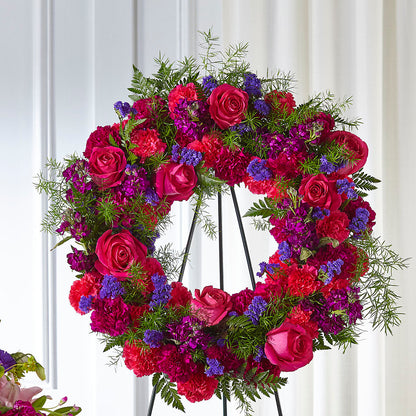 Calming Colors Wreath – MOLLY'S FLORIST, Mullins SC