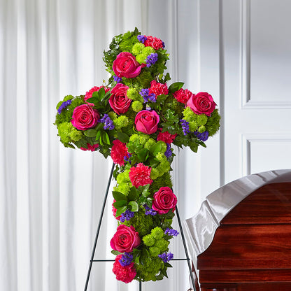 Tribute Rose Floral Cross – MOLLY'S FLORIST, Mullins SC