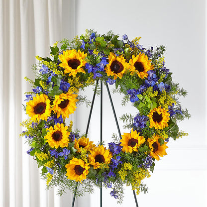 Bright Rays Wreath – MOLLY'S FLORIST, Mullins SC