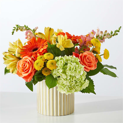 Autumn Sunshine Bouquet with Ivory Vase – MOLLY'S FLORIST, Mullins SC