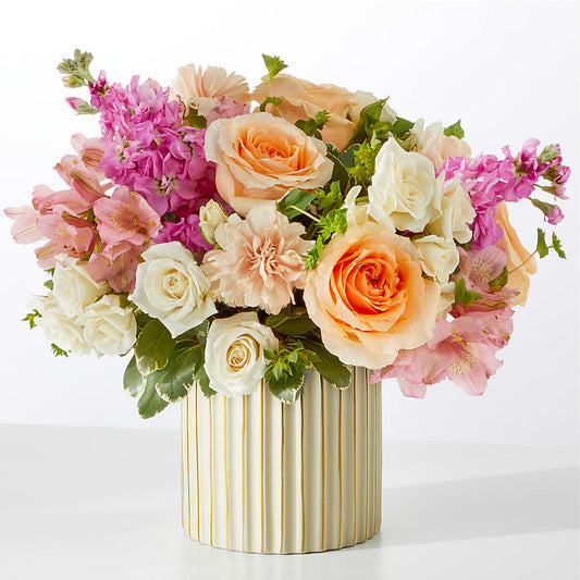 Paradise Bouquet with Ivory Vase – MOLLY'S FLORIST, Mullins SC