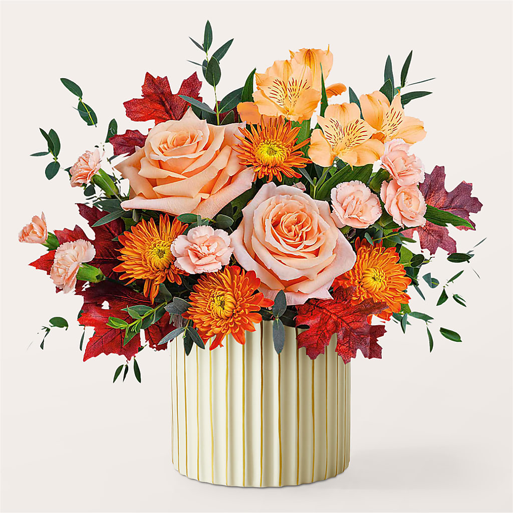 Spiced Latte Bouquet with Ivory Vase – MOLLY'S FLORIST, Mullins SC