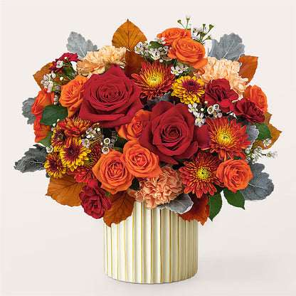 Merlot Bouquet with Ivory Vase – MOLLY'S FLORIST, Mullins SC