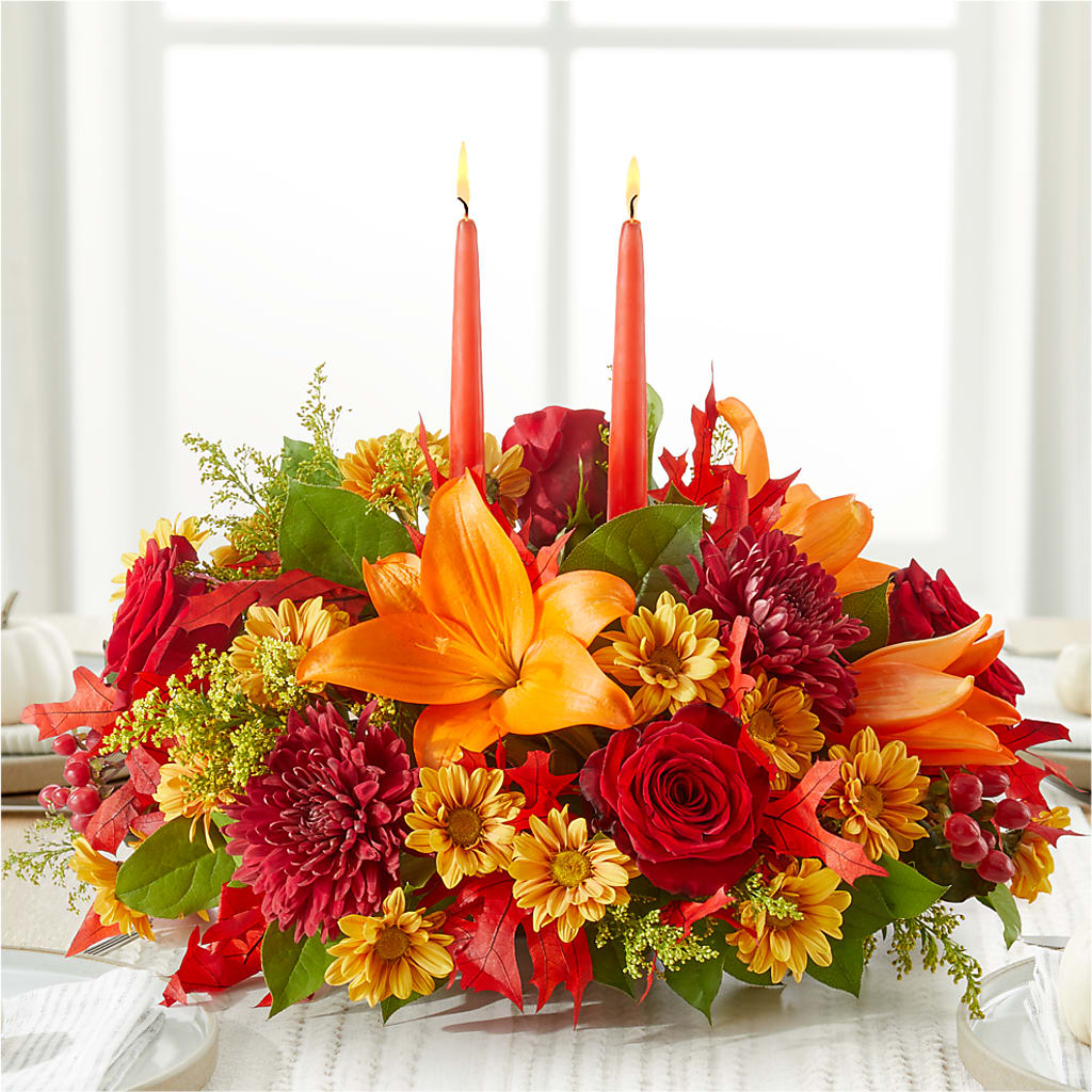 Autumn's Embrace Centerpiece – MOLLY'S FLORIST, Mullins SC