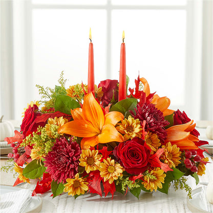 Autumn's Embrace Centerpiece – MOLLY'S FLORIST, Mullins SC