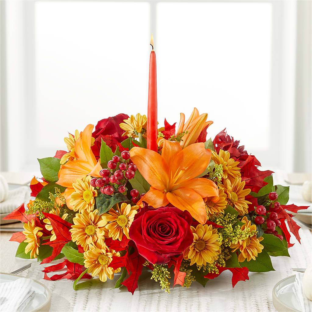 Autumn's Embrace Centerpiece – MOLLY'S FLORIST, Mullins SC