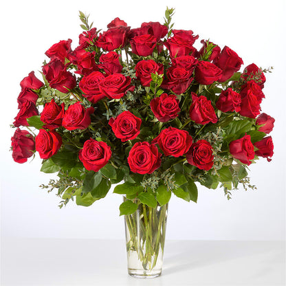 Forever Yours Fifty Stem Red Rose Bouquet – MOLLY'S FLORIST, Mullins SC